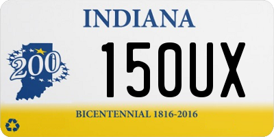 IN license plate 150UX