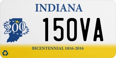 IN license plate 150VA