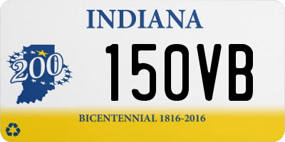 IN license plate 150VB