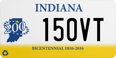 IN license plate 150VT