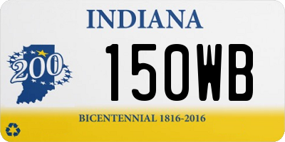 IN license plate 150WB