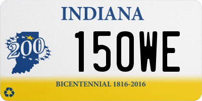 IN license plate 150WE
