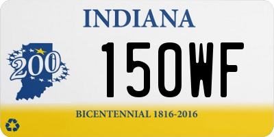 IN license plate 150WF