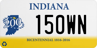 IN license plate 150WN