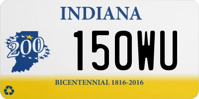 IN license plate 150WU