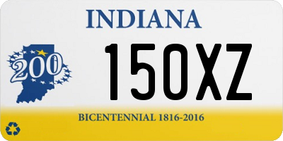 IN license plate 150XZ