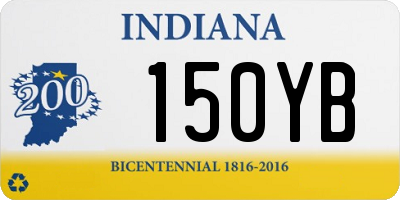 IN license plate 150YB