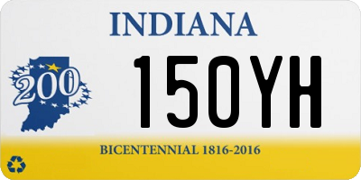 IN license plate 150YH