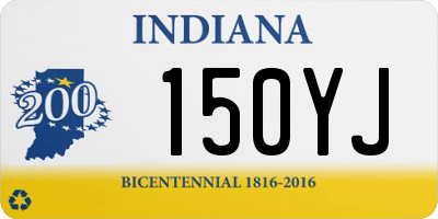 IN license plate 150YJ