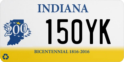 IN license plate 150YK