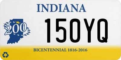 IN license plate 150YQ