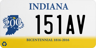 IN license plate 151AV