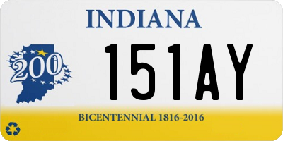 IN license plate 151AY