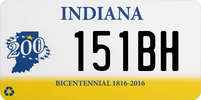 IN license plate 151BH