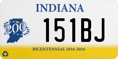 IN license plate 151BJ