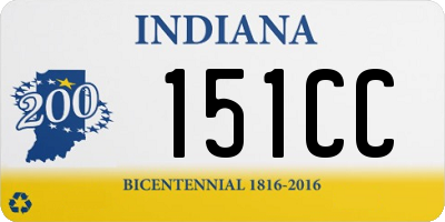 IN license plate 151CC