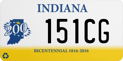 IN license plate 151CG