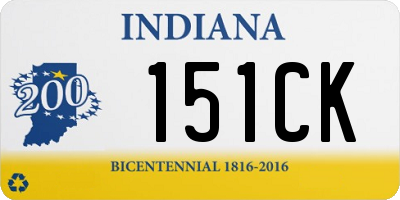 IN license plate 151CK