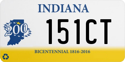 IN license plate 151CT