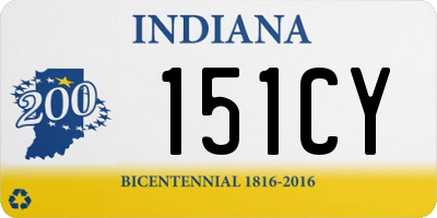 IN license plate 151CY