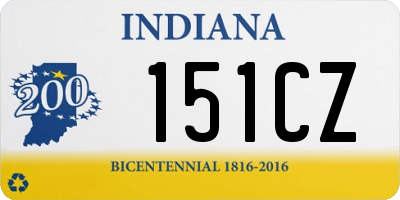 IN license plate 151CZ