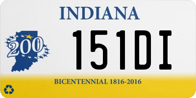 IN license plate 151DI