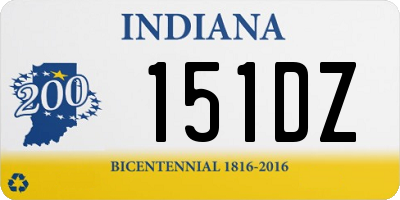 IN license plate 151DZ