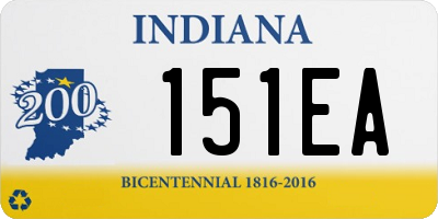 IN license plate 151EA