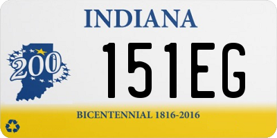 IN license plate 151EG