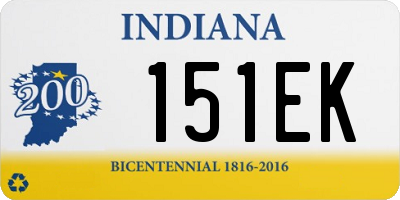 IN license plate 151EK