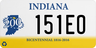 IN license plate 151EO