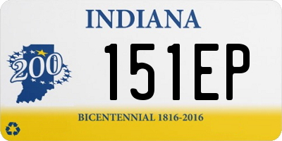 IN license plate 151EP