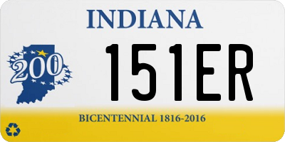 IN license plate 151ER