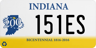 IN license plate 151ES