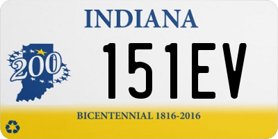 IN license plate 151EV