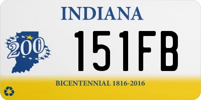 IN license plate 151FB