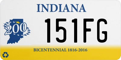 IN license plate 151FG