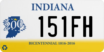 IN license plate 151FH