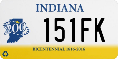 IN license plate 151FK