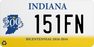 IN license plate 151FN