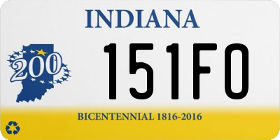 IN license plate 151FO