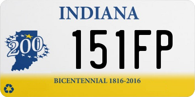 IN license plate 151FP