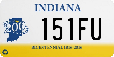 IN license plate 151FU