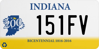 IN license plate 151FV