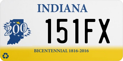 IN license plate 151FX