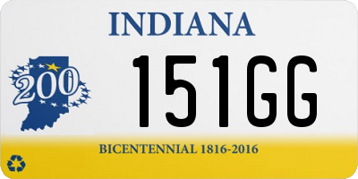IN license plate 151GG