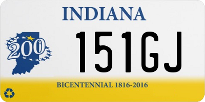 IN license plate 151GJ