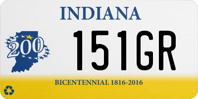 IN license plate 151GR