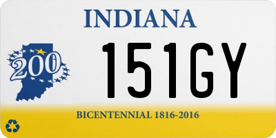 IN license plate 151GY