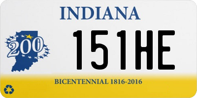 IN license plate 151HE